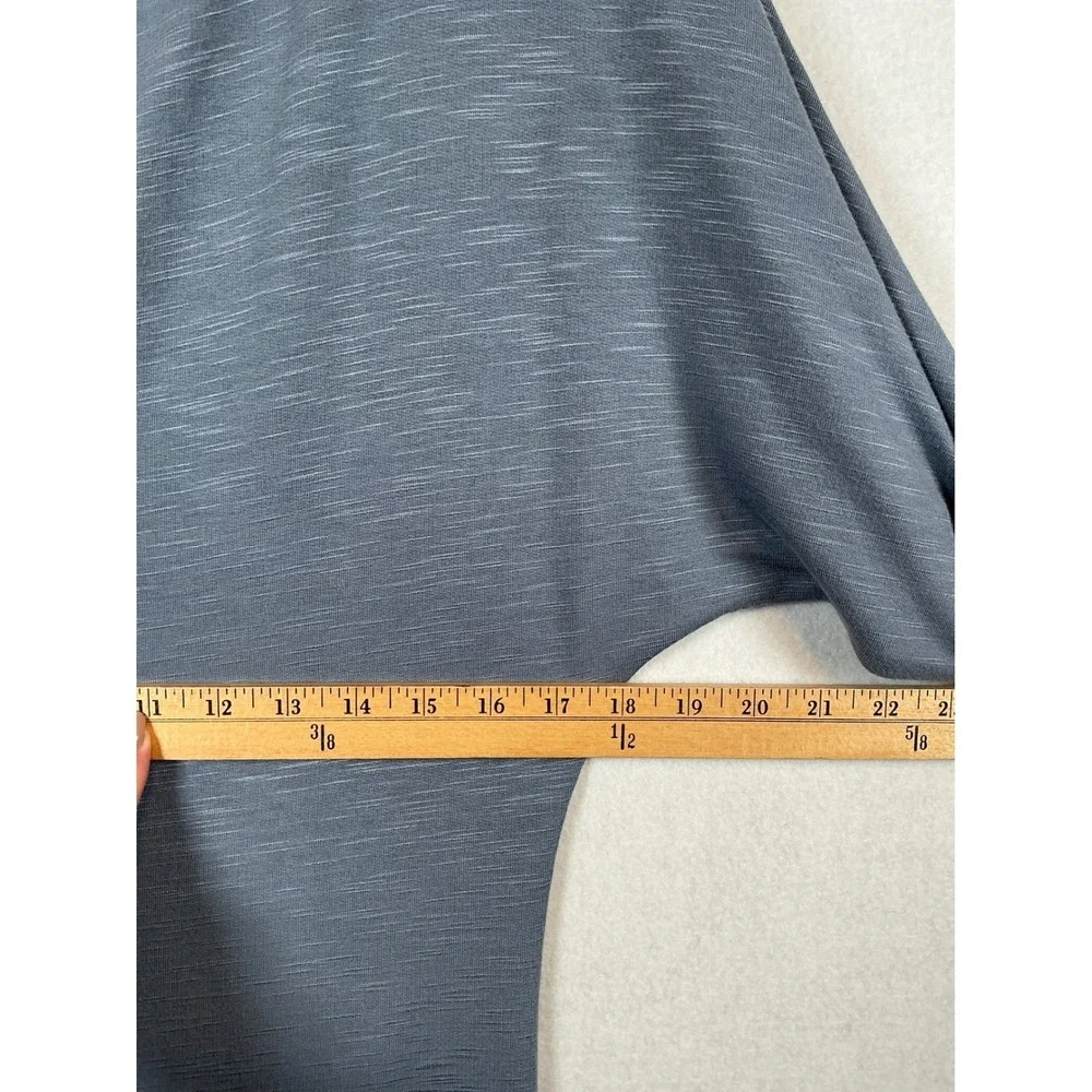 Daily Practice by Anthropologie Grey Twist‎ Front Space Dye T-Shirt Dress Small